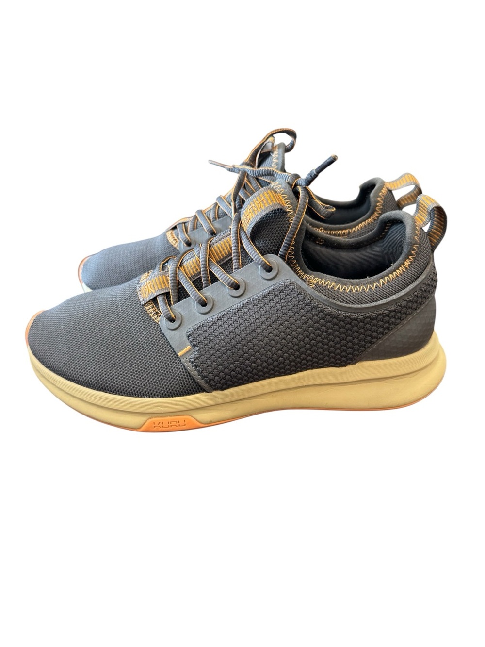 Kuru Atom Walking Comfort Sneaker Smoke Gray/Pale Orange Women 9W